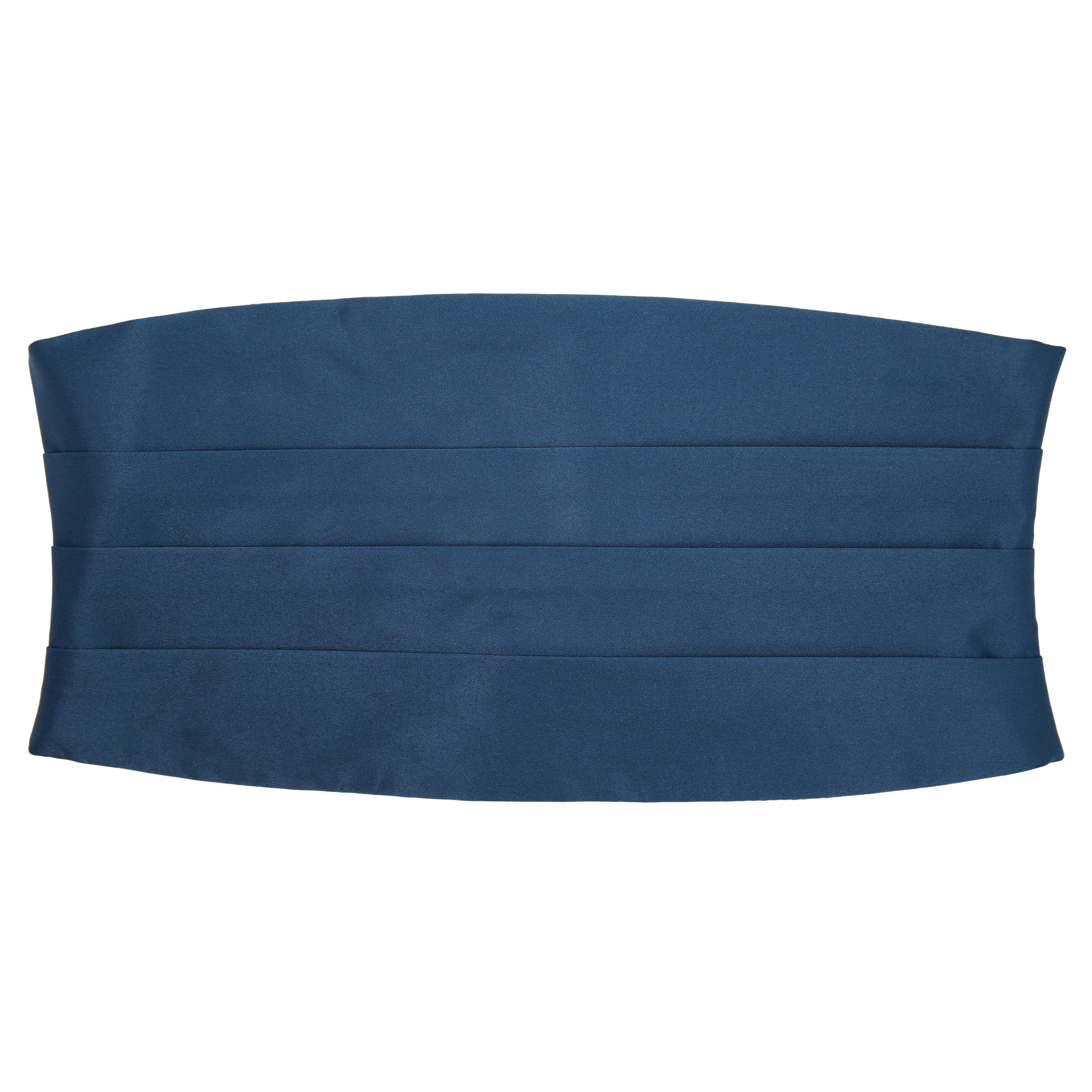 Pfauenblauer Basic Kummerbund